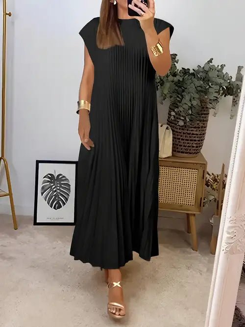 Simone | Lightweight and Refined Pleated Dress - WeWoman